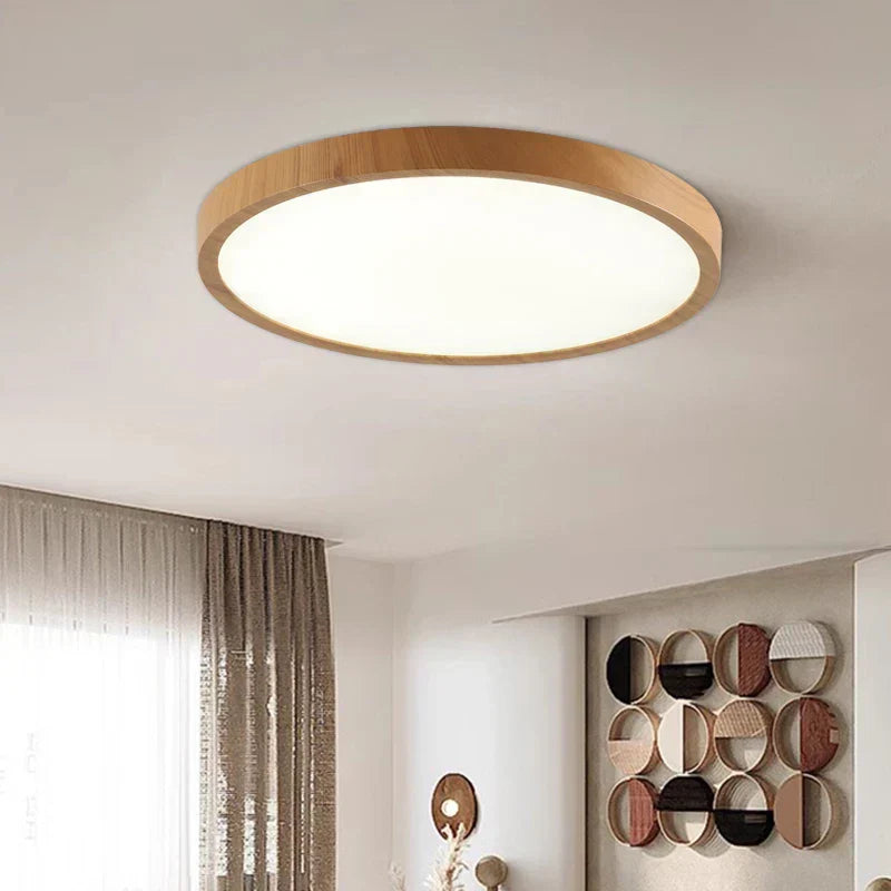 Slank, rund loftslampe