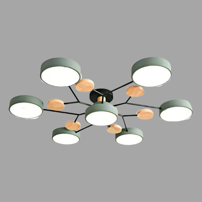 Nordisk LED-taklampe med forgrenet design