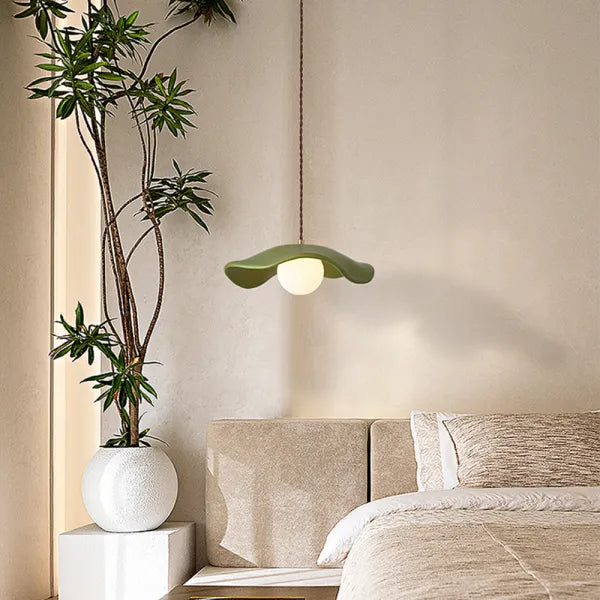 Kreativ lotusblad pendellampe i wabi sabi-stil til spisestuen