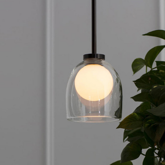 Elegant glaspendellampe i moderne design
