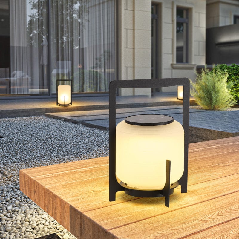 Solcellelampe til terrasse