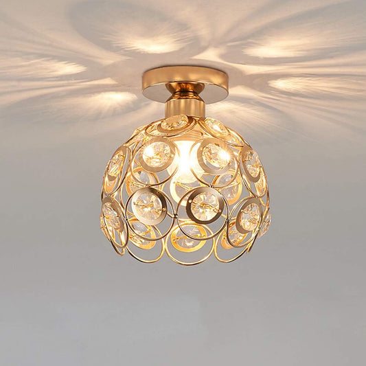 Elegant guld luksus kuglependel til entreen