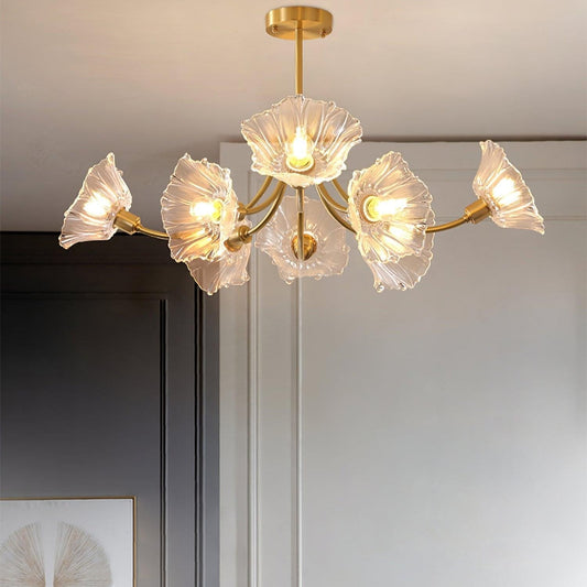 Kalin blomsterglas lampekrone