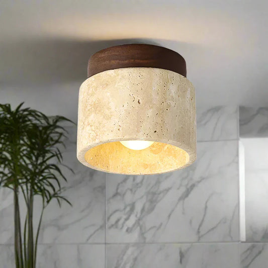 Kreativ japansk taklampe i flødestil