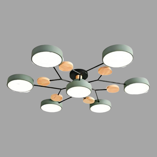 Nordisk LED-taklampe med forgrenet design