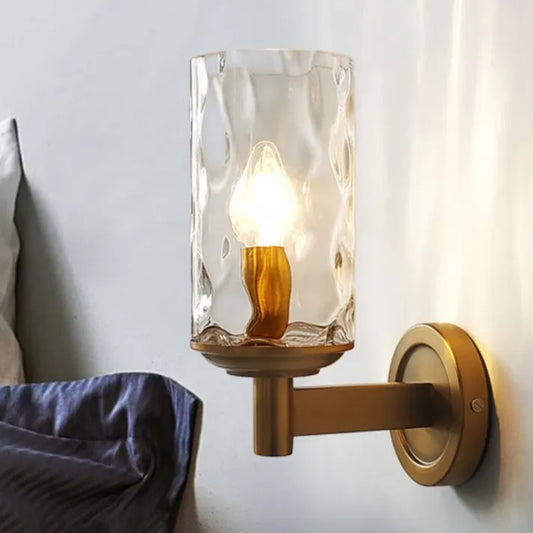 Glasvæglampe i klassisk retrodesign