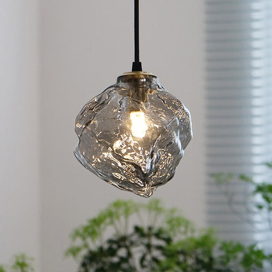 Glaspendel i lava-design