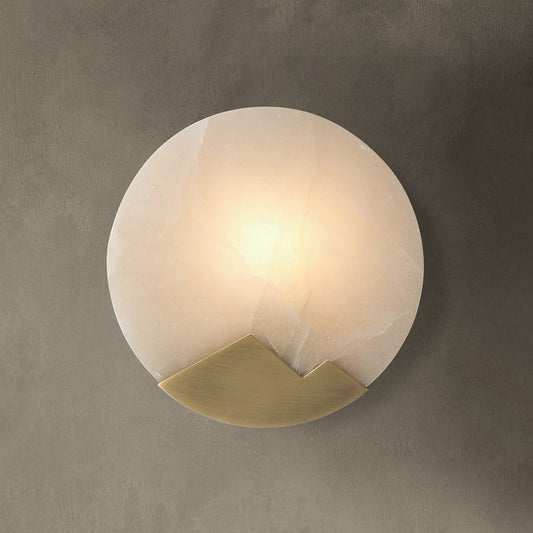 Marmor væglampe i nordisk minimalistisk design