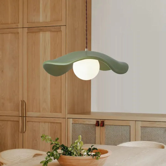 Kreativ lotusblad pendellampe i wabi sabi-stil til spisestuen