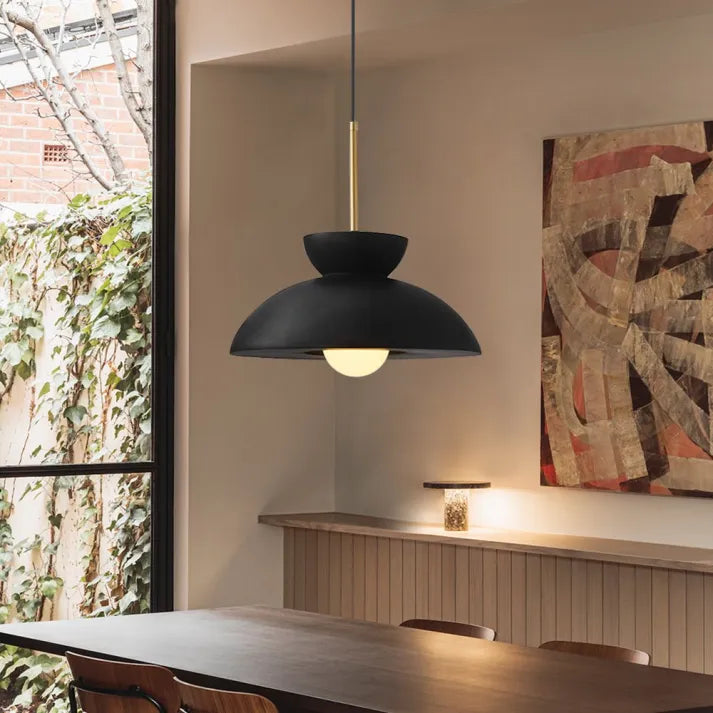Nordic Augustus Pendant Lamp – Minimalist Dining Room Lighting (Ø34 cm)
